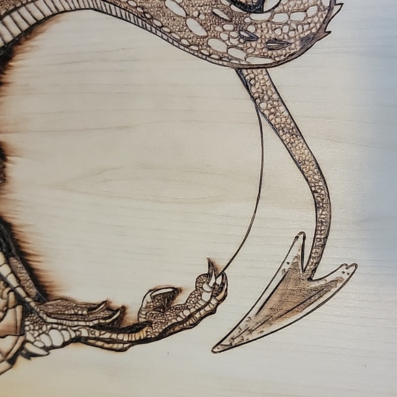 Dragon pyrography - Picture 9 of 10
